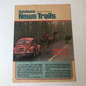 3/$12! Scholastic News Trails May 8 1975 Vol 30 #13 Vintage Who's in the Zoo